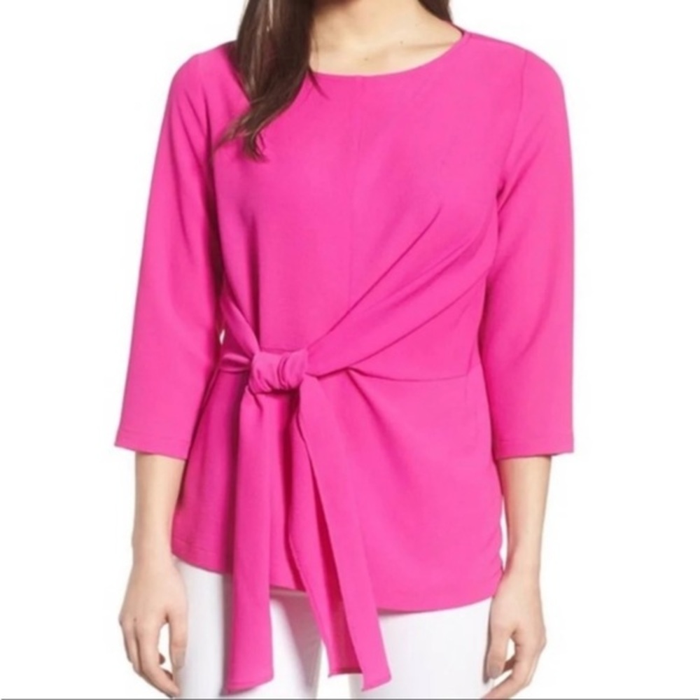 Gibson, large, tie-front top, size large